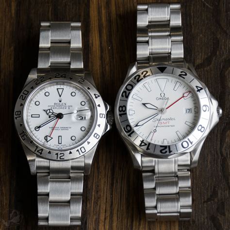 omega great white vs rolex explorer ii|Omega Seamaster vs. Rolex Explorer II .